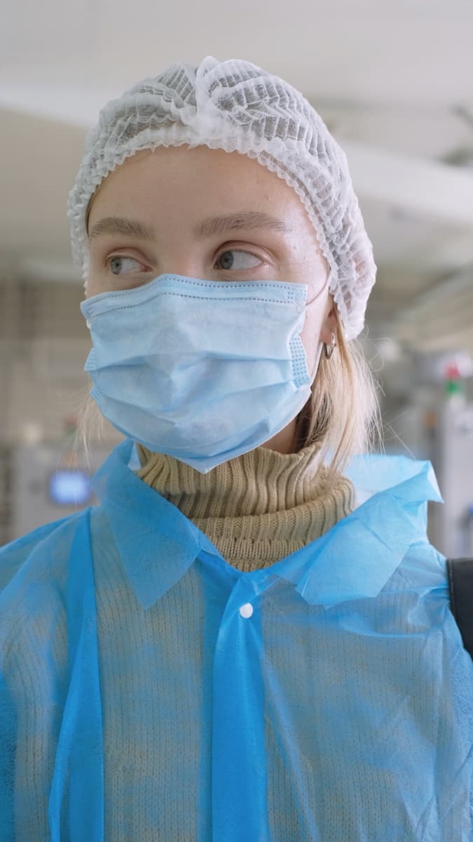 Respiratory protection application from the supplied project footage