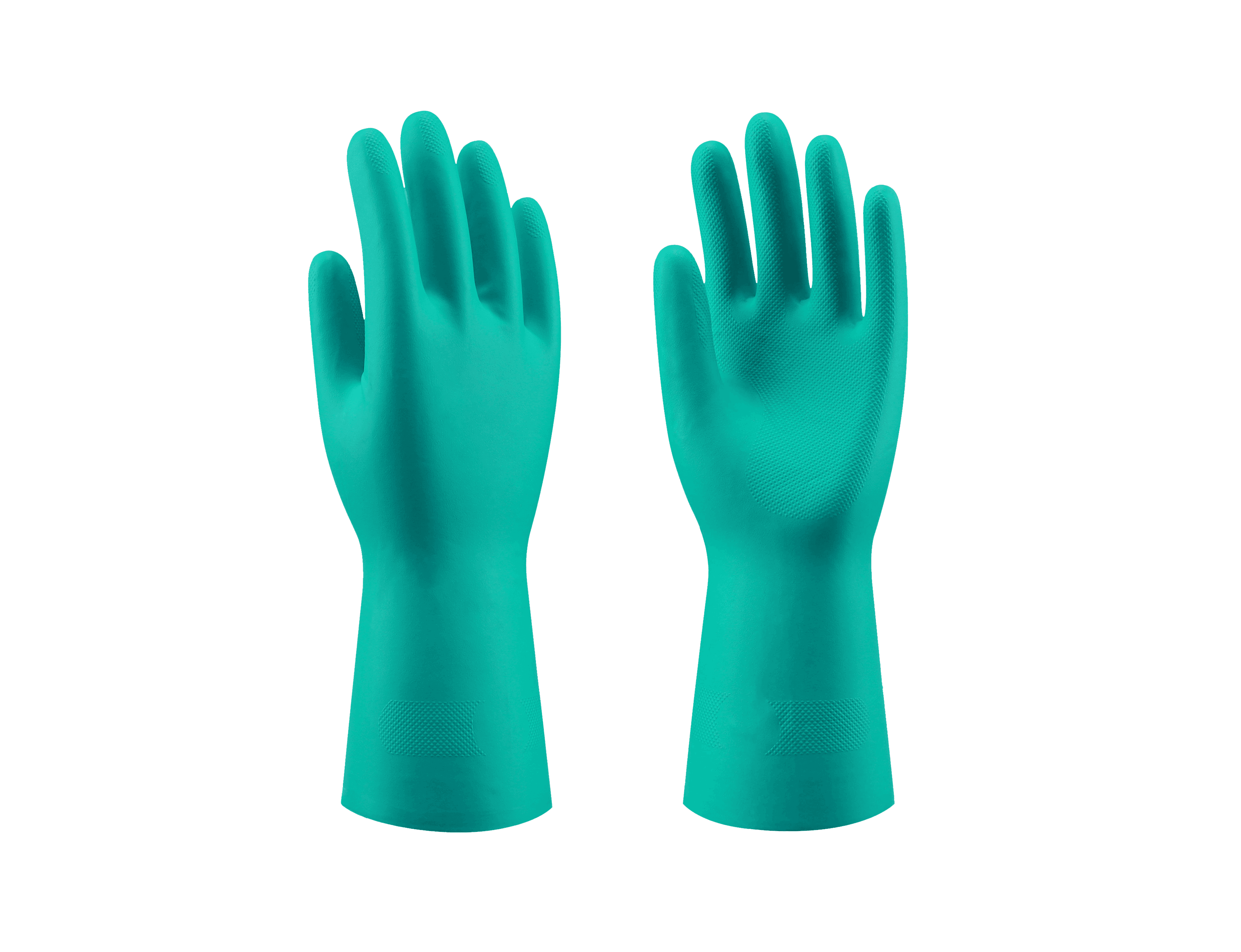 Flock-Lined Nitrile Chemical Glove