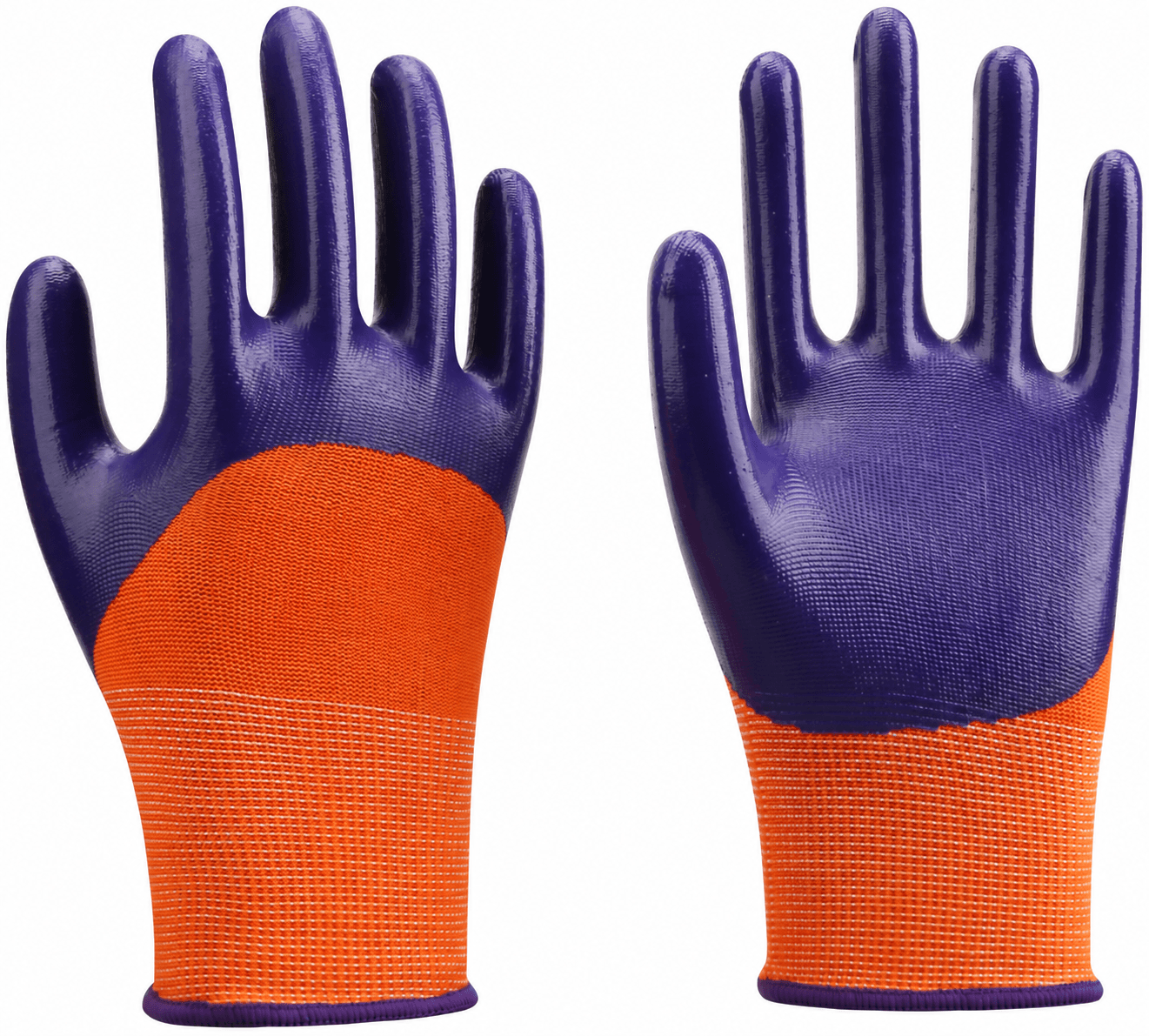 15-Gauge Polyester Half-Coated Nitrile Glove